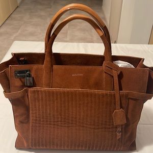 Zadig&Voltaire brown/tan suede bag